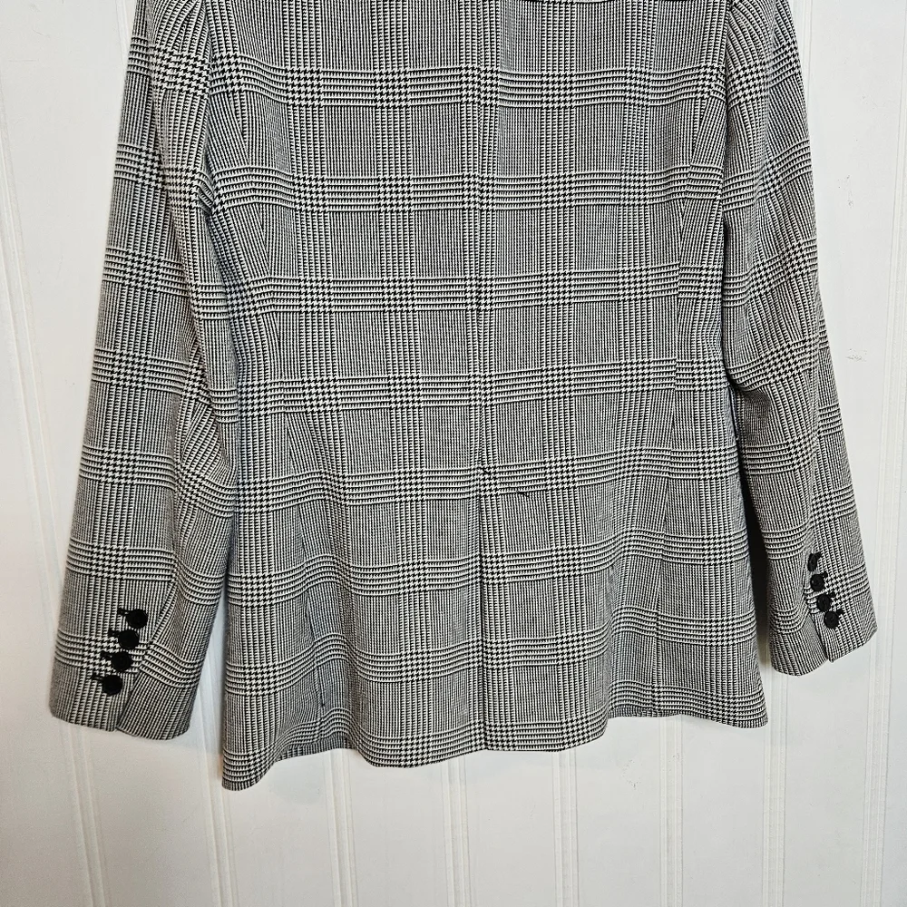 Zara Glen Plaid Blazer Jacket Women S Equestrian Preppy Academia Clean Girl Work
